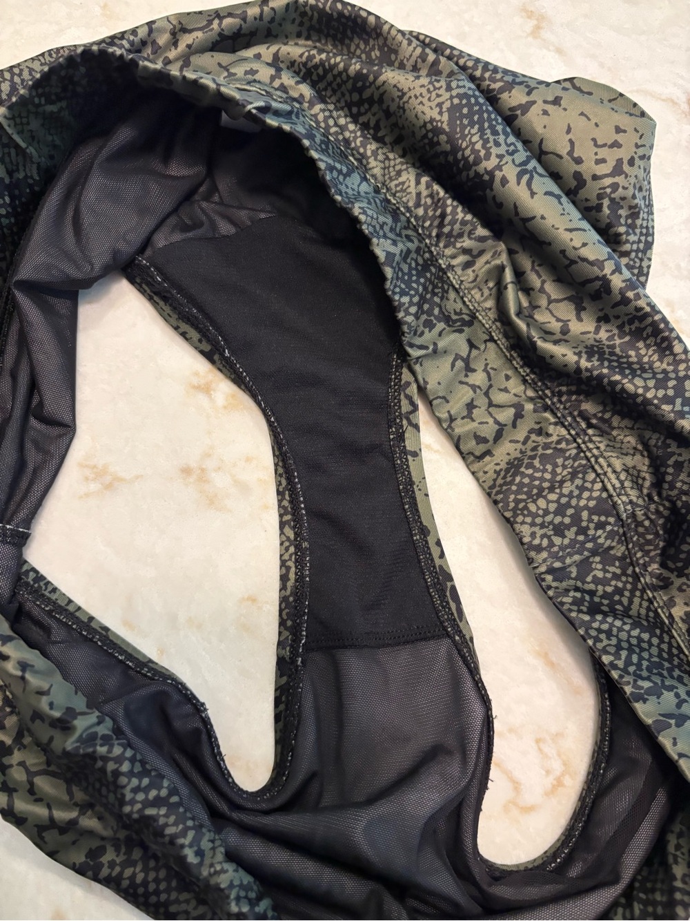 Lane Bryant Cacique Olive Snakeskin Bikini - Top 40F/Bottom 18 - Picture 5 of 12